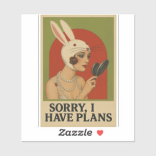  vrouw poster sticker