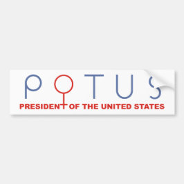 Vrouw POTUS-bumper, mevrouw President vrouw Bumpersticker