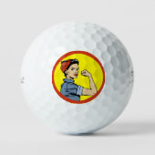 Vrouw Power Titleist Pro V1 Golf Balls Golfballen (Voorkant)