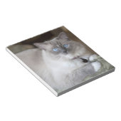 Vrouw Ragdoll Cat Notitieblok (Schuin)