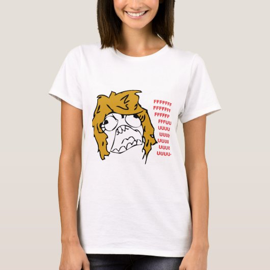 Vrouw Rage T-shirt (Voorkant)