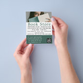 Vrouw Reader, boekwinkel Adverteren Flyer (Hand)