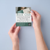 Vrouw Reader, Book Club Adverteren Flyer (Hand)