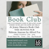 Vrouw Reader, Book Club Adverteren Flyer (Voorkant)