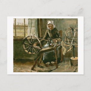 Vrouw Reeling Yarn (F68) Van Gogh Fine Art Briefkaart
