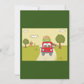 Vrouw reist per auto kaart (Voorkant)