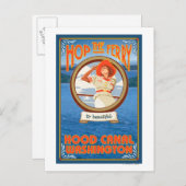 Vrouw Riding Ferry - Hood Canal, Washington Briefkaart (Voorkant / Achterkant)