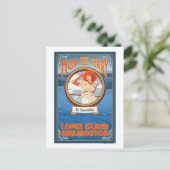 Vrouw Riding Ferry - Lopez Island, Washington Briefkaart (Staand voorkant)