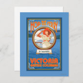 Vrouw Riding Ferry - Victoria, BC Canada Briefkaart (Voorkant / Achterkant)