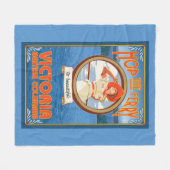 Vrouw Riding Ferry - Victoria, BC Canada Fleece Deken (Voorkant (Horizontaal))