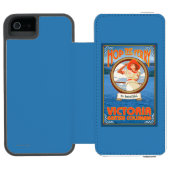 Vrouw Riding Ferry - Victoria, BC Canada Incipio iPhone Portemonnee Hoesje (Agenda Open)