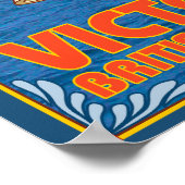 Vrouw Riding Ferry - Victoria, BC Canada Poster (Hoek)