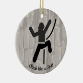 Vrouw Rock cliber Ornament (Rechts)