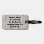 Vrouw rockklimdesign bagagelabel (Achterkant horizontaal)