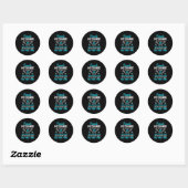Vrouw Ronde Sticker (Vel)