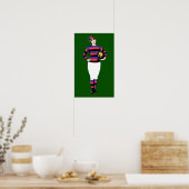 Vrouw Rugby -  Rugby Art Print (Keuken)