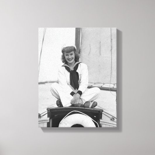 Vrouw Sailor Canvas Afdruk (Voorkant)