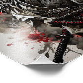 Vrouw Samurai A Foto Afdruk (Hoek)