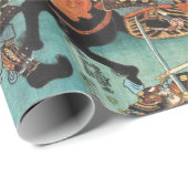 VROUW SAMURAI TOMOE GOZEN PAARD IN DE STRIJD CADEAUPAPIER (Rol Hoek)