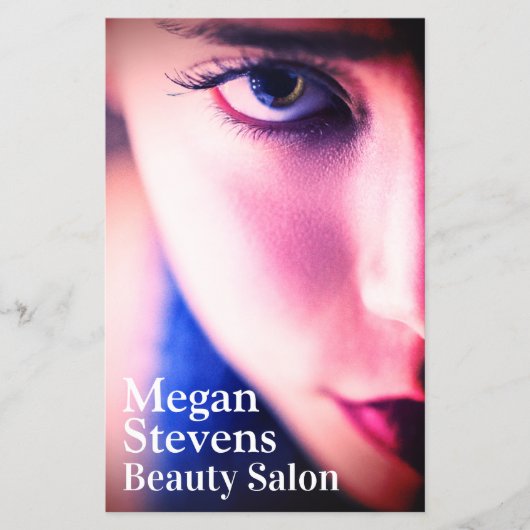 Vrouw: Schuine gezicht Flyer (Voorkant)