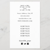 Vrouw: Schuine gezicht Flyer (Achterkant)