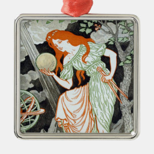 Vrouw Scientist (Vrouwen in wetenschap en technolo Metalen Ornament