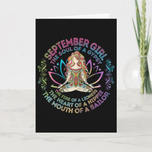 Vrouw September Meisje De Ziel Van Een Zigeuner Ve Kaart