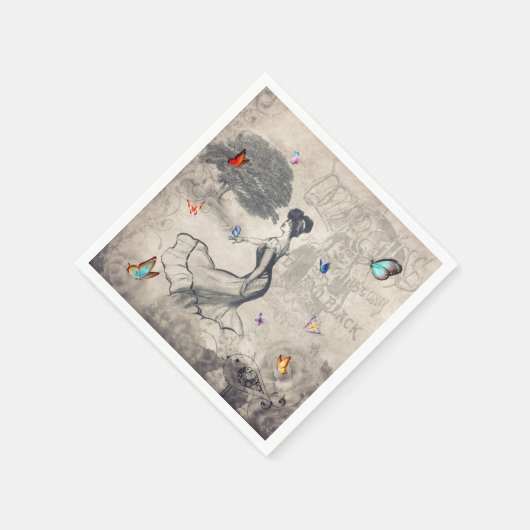  vrouw servetten (Hoek)