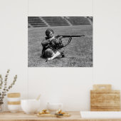 Vrouw Sharpschutter, jaren '20 Poster (Keuken)