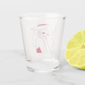 Vrouw Shot Glas (Achterkant)