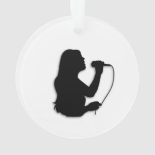 Vrouw Singer Ornament