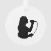 Vrouw Singer Ornament (voorkant)