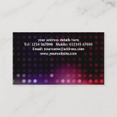 Vrouw Singer Visitekaartje (Achterkant)