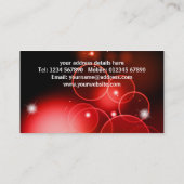 Vrouw Singer Visitekaartje (Achterkant)