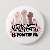 Vrouw Sisterhood Button (Voorkant)