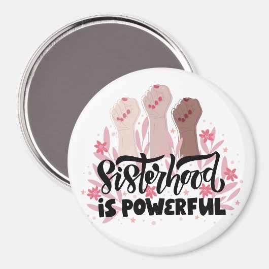 Vrouw Sisterhood Magnet Magneet (Voorkant / Achterkant)