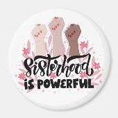 Vrouw Sisterhood Magnet Magneet (Voorkant)