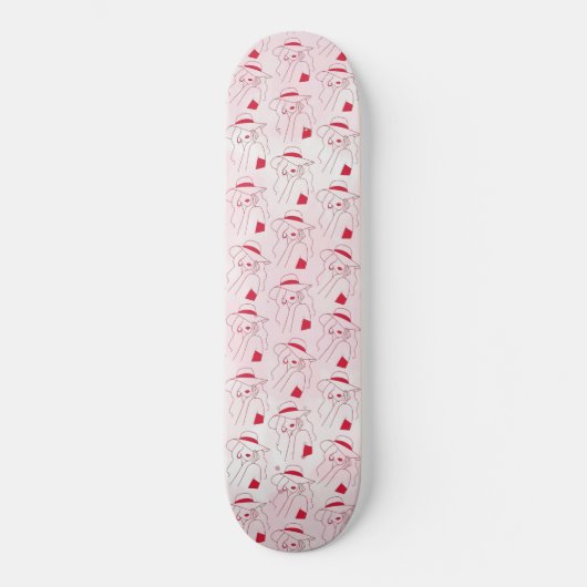 Vrouw Skateboard (Voorkant)