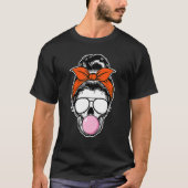 Vrouw Skeleton Bubble Gum Lazy Halloween Costume M T-shirt (Voorkant)