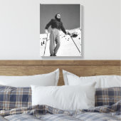 Vrouw Skier Canvas Afdruk (Insitu (Slaapkamer))