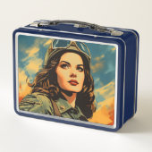 Vrouw Soldier Sci-Fi (Achterkant)