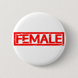 Vrouw Stempel Ronde Button 5,7 Cm