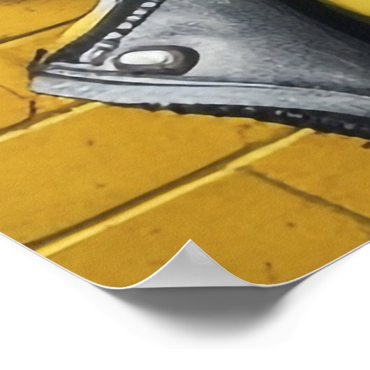 Vrouw Street Art Portret AI Generatief Poster (Hoek)