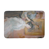 Vrouw Styling Dochter Haar (door Berthe Morisot) Badmat (Voorkant)
