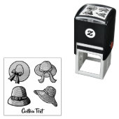 Vrouw Summer Petten Beige Zelfinktende Stempel (In situ)