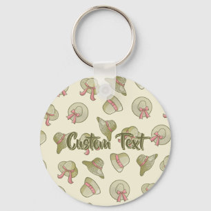 Vrouw Summer Petten Yellow Sleutelhanger