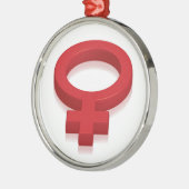 VROUW SUPREMACY SYMBOOL METALEN ORNAMENT (Links)