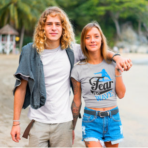 Vrouw Surfer Vrees Geen Golf Vrouwen Surfen T-shirt