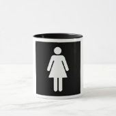 Vrouw Symbool Mok (Midden)