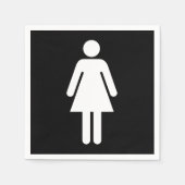 Vrouw Symbool Papieren servetten (Voorkant)